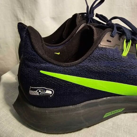 Nike Running Zoom Seahawks Sneakers Sz 12 Football - Picture 4 of 9
